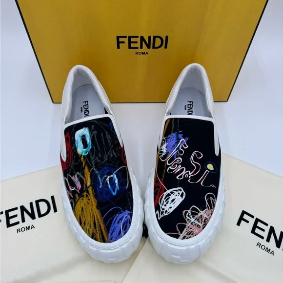 Fendi | Shoes | Fendi X Noel Fielding Force Slipon Sneaker  display picture 3